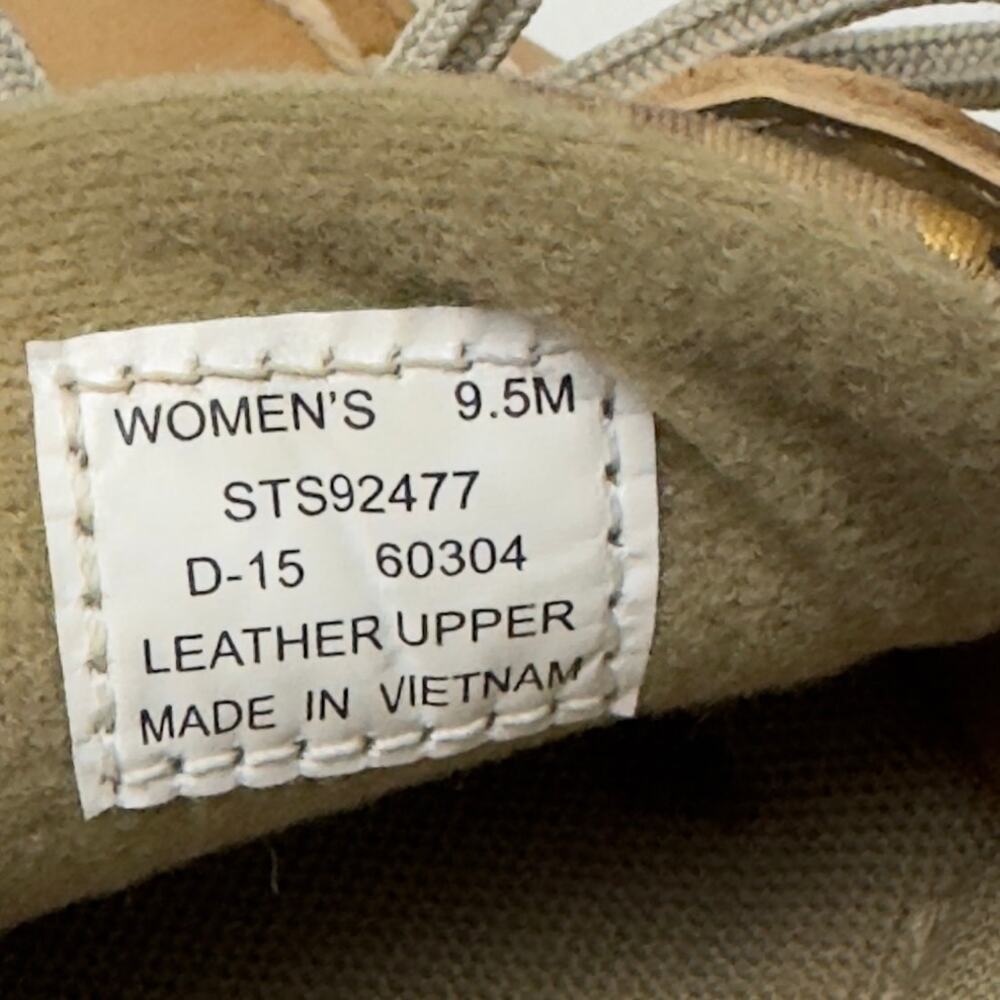 Sperry Top Siders Authentic 2 Eye Leather Animal Leopard Print Shoes Women's 9.5 - Picture 9 of 11